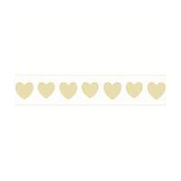 Cream Heart Ribbon 16 mm x 4 m