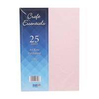 Craft Essentials Rose Parchment Paper A4 25 Sheets