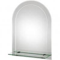 croydex fairfield arch mirror with shelf