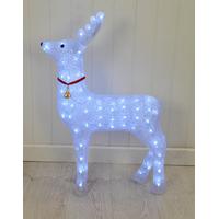 crystal effect led reindeer christmas light by kingfisher