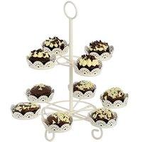 Cream Cupcake Stand (10 Cupcakes)