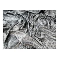 crushed velour dress fabric grey