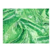 Crushed Velour Dress Fabric Apple Green