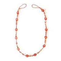 crystal beaded tie backs topaz orange