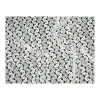 Crochet Effect Rayon Blend Lace Dress Fabric Ivory Cream