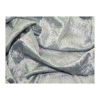 Crushed Velour Dress Fabric Silver