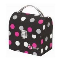 Creative Options Crafter's Treasure Trunk Medium White Dots on Black