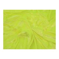 Crushed Velour Dress Fabric Fluorescent Yellow