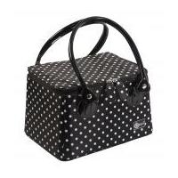 Creative Options Crafter's Tapered Tote White Dots on Black