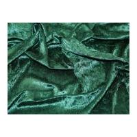 crushed velour dress fabric bottle green