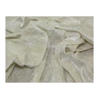 Crushed Velour Dress Fabric Cream