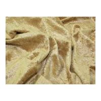 Crushed Velour Dress Fabric Gold