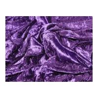 Crushed Velour Dress Fabric Purple