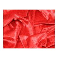 Crushed Velour Dress Fabric Red