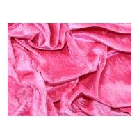 Crushed Velour Dress Fabric Candy Pink