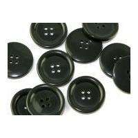 crown round plastic coat buttons 15mm grey