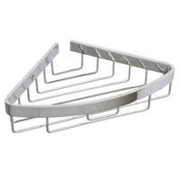 croydex chrome aluminium corner basket