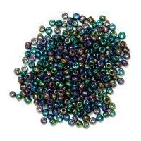 craft factory glass seed beads rainbow