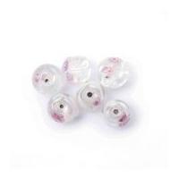 Craft Factory Fancy Glass Lamp Beads Clear