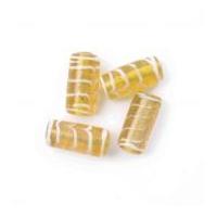 Craft Factory Fancy Glass Lamp Beads Peach