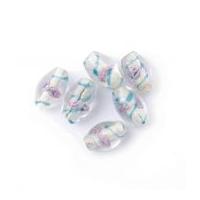 Craft Factory Fancy Glass Lamp Beads Blue & Lilac