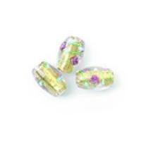 Craft Factory Fancy Glass Lamp Beads Gold