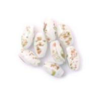 Craft Factory Fancy Glass Lamp Beads White