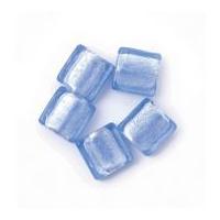 Craft Factory Glass Lamp Square Beads Blue