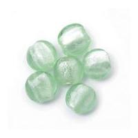 Craft Factory Glass Lamp Disc Beads Lime Green