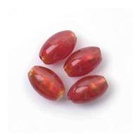 Craft Factory Glass Lamp Bean Beads Red