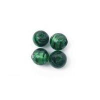 Craft Factory Glass Lamp Striped Ball Beads Green