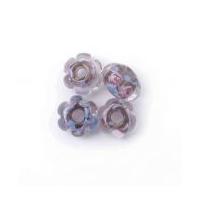 Craft Factory Glass Lamp Rose Wheelnut Beads Blue/Pink