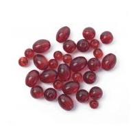 Craft Factory Assorted Glass Beads Red