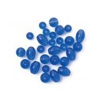 Craft Factory Assorted Glass Beads Blue