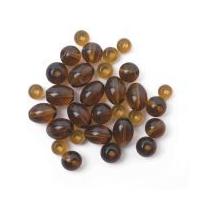 Craft Factory Assorted Glass Beads Bronze