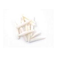 craft factory long thin shell beads ivory