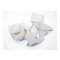 Craft Factory Shell Assorted Shape Beads Ivory