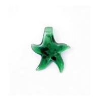 Craft Factory Glass Star Pendant Green