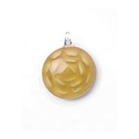 Craft Factory Glass Round Pendant Gold