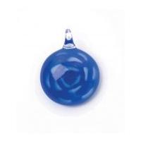 Craft Factory Glass Round Pendant Blue