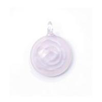 Craft Factory Glass Round Pendant Pink