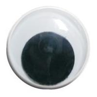 Craft Factory Toy Sew On Wobbly Craft Eyes 25mm Black & White