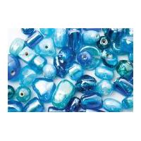 Craft Factory Assorted Glass Lustre Beads Turquoise