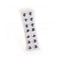 Craft Factory Toy Stick On Wobbly Craft Eyes with Eyelashes 18mm Black & White