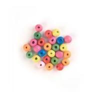 craft factory wooden craft beads 10mm assorted