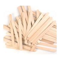 Craft Factory Wood Lolly Craft Sticks Natural