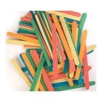 Craft Factory Wood Lolly Craft Sticks Assorted