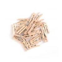 Craft Factory Wood Craft Clothes Pegs Natural