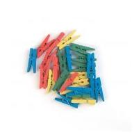 Craft Factory Wood Craft Clothes Pegs Assorted