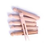 Craft Factory Wood Dolly Craft Pegs Natural